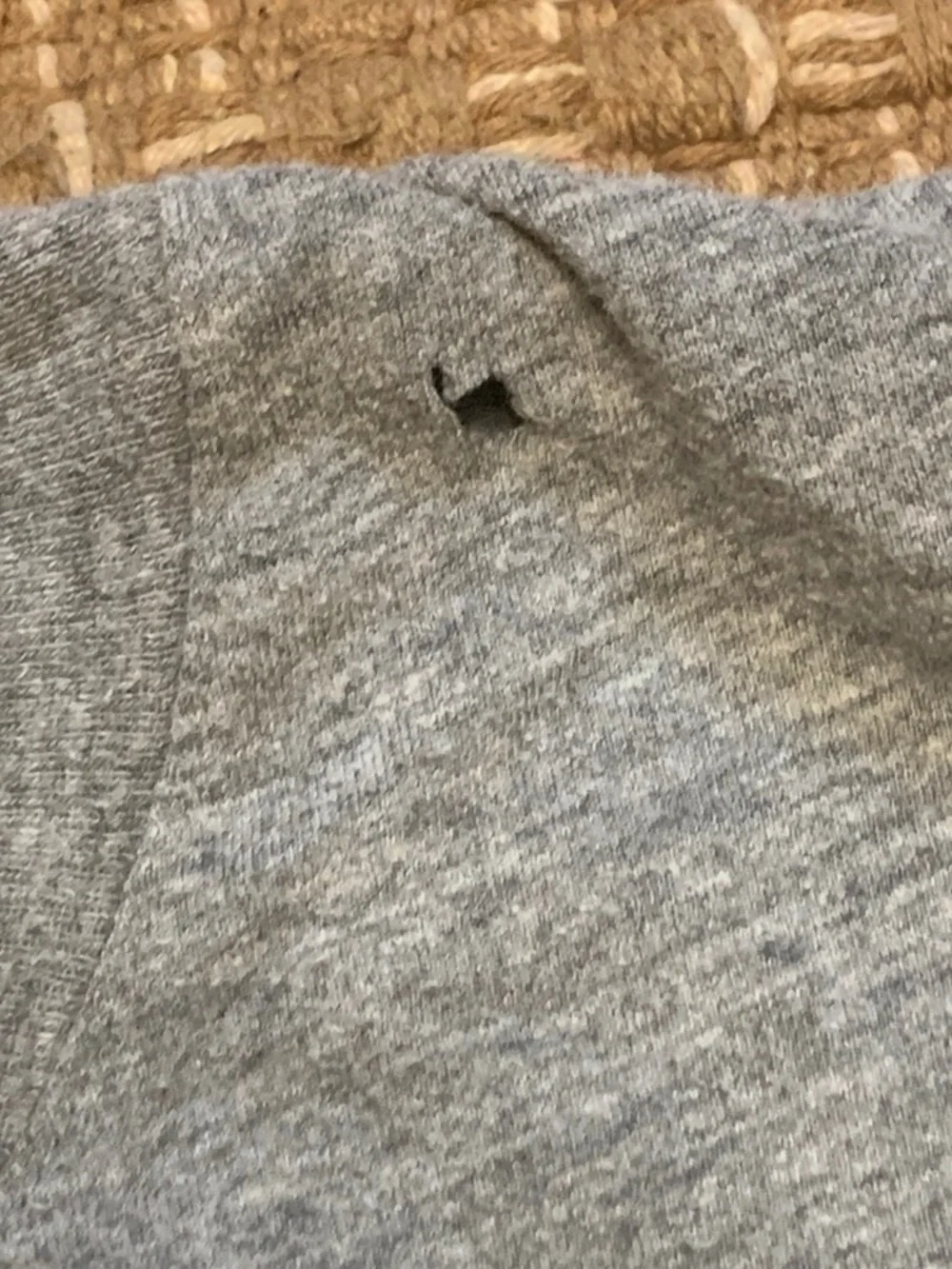 Nike Gray Short Sleeve Tee with Black Swoosh